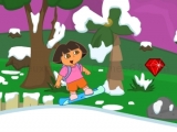 Play Dora snowboard now !
